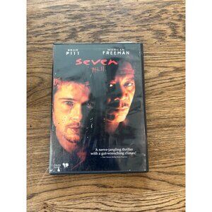 Se7en 1995 DVD Crime Psychological Thriller Brad Pitt Morgan Freeman Pre-Owned